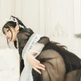 不呆猫《女仆呆呆》主题写真：50张全套美图