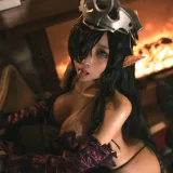 杏仁曲奇《黑兽 精灵女王》主题写真：60张全套美图