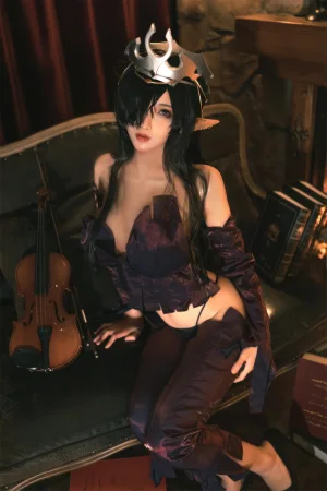 杏仁曲奇《黑兽 精灵女王》主题写真：60张全套美图
