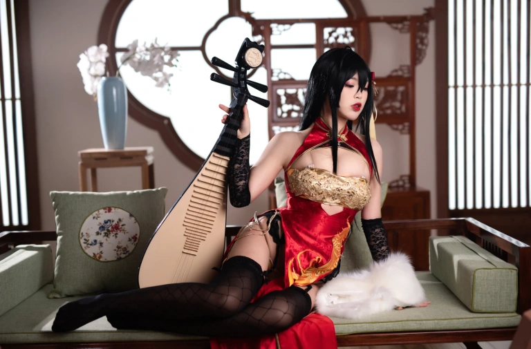 白烨《大凤旗袍》主题写真：63张全套美图