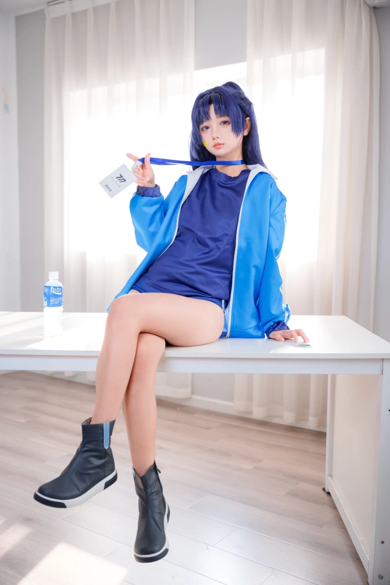 喜欢爱理吗《蔚蓝档案 早濑优香体操服》主题写真：75张全套美图