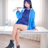 喜欢爱理吗《蔚蓝档案 早濑优香体操服》主题写真：75张全套美图