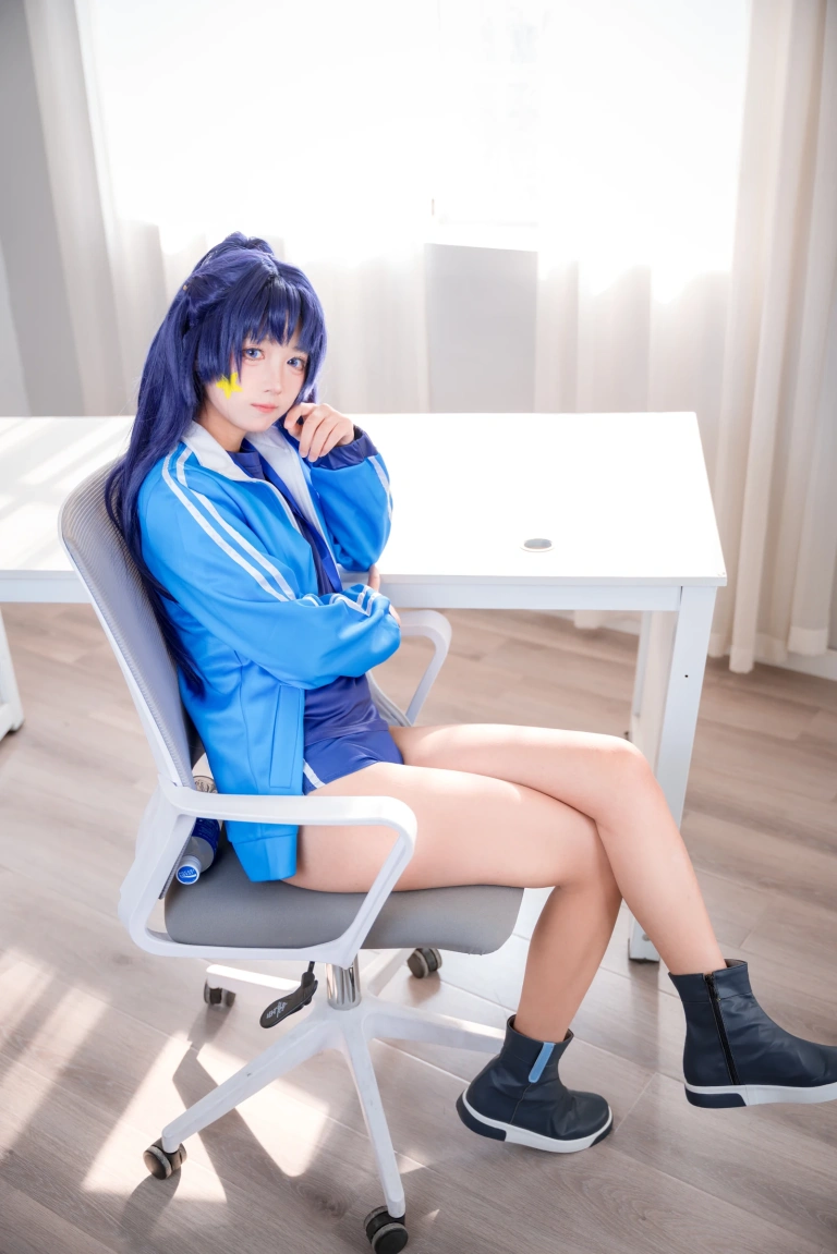 喜欢爱理吗《蔚蓝档案 早濑优香体操服》主题写真：75张全套美图