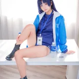 喜欢爱理吗《蔚蓝档案 早濑优香体操服》主题写真：75张全套美图
