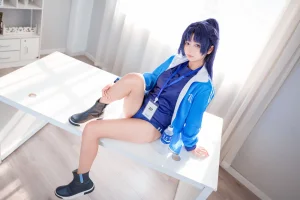 喜欢爱理吗《蔚蓝档案 早濑优香体操服》主题写真：75张全套美图