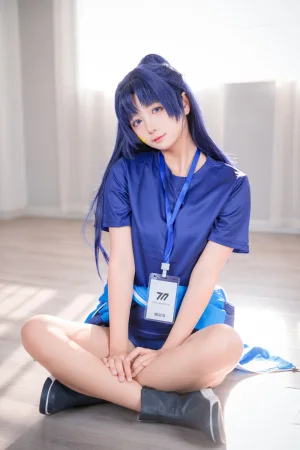 喜欢爱理吗《蔚蓝档案 早濑优香体操服》主题写真：75张全套美图