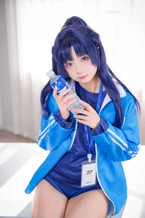 喜欢爱理吗《蔚蓝档案 早濑优香体操服》主题写真：75张全套美图