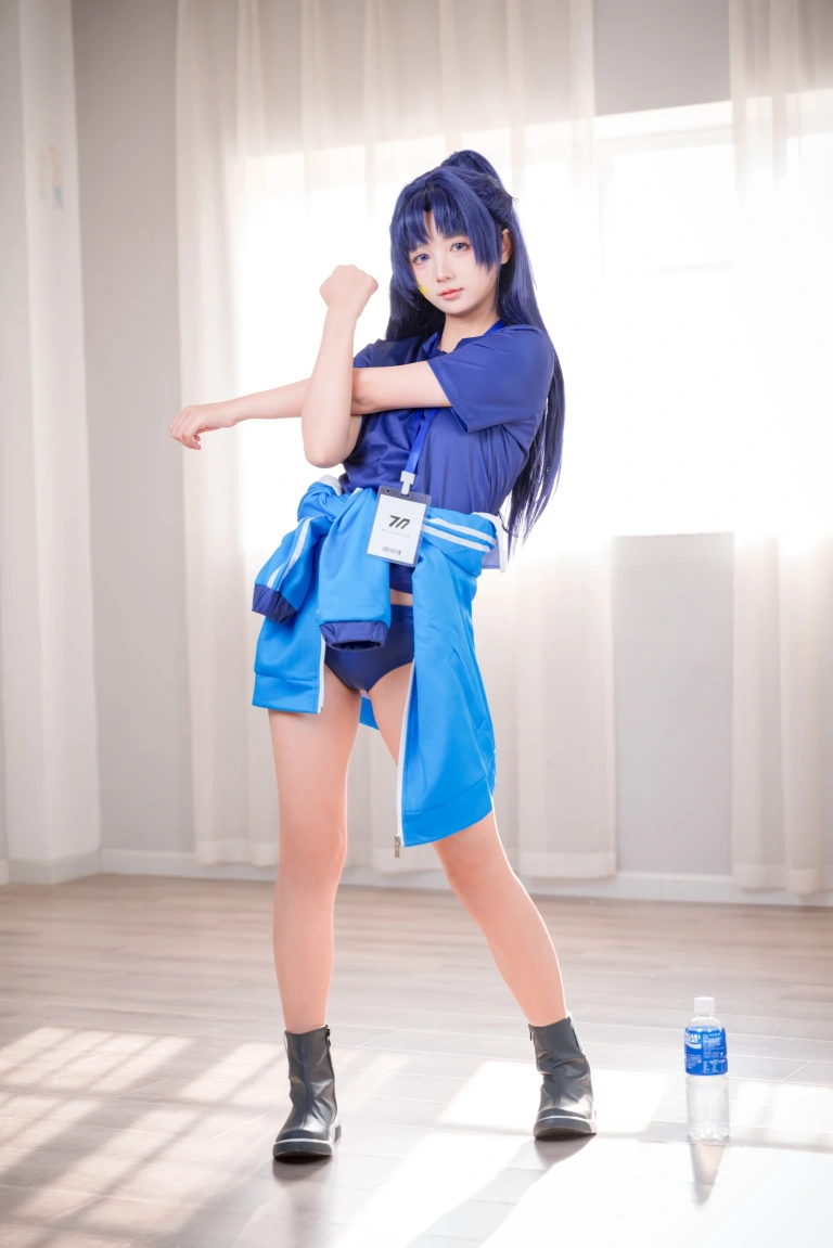 喜欢爱理吗《蔚蓝档案 早濑优香体操服》主题写真：75张全套美图