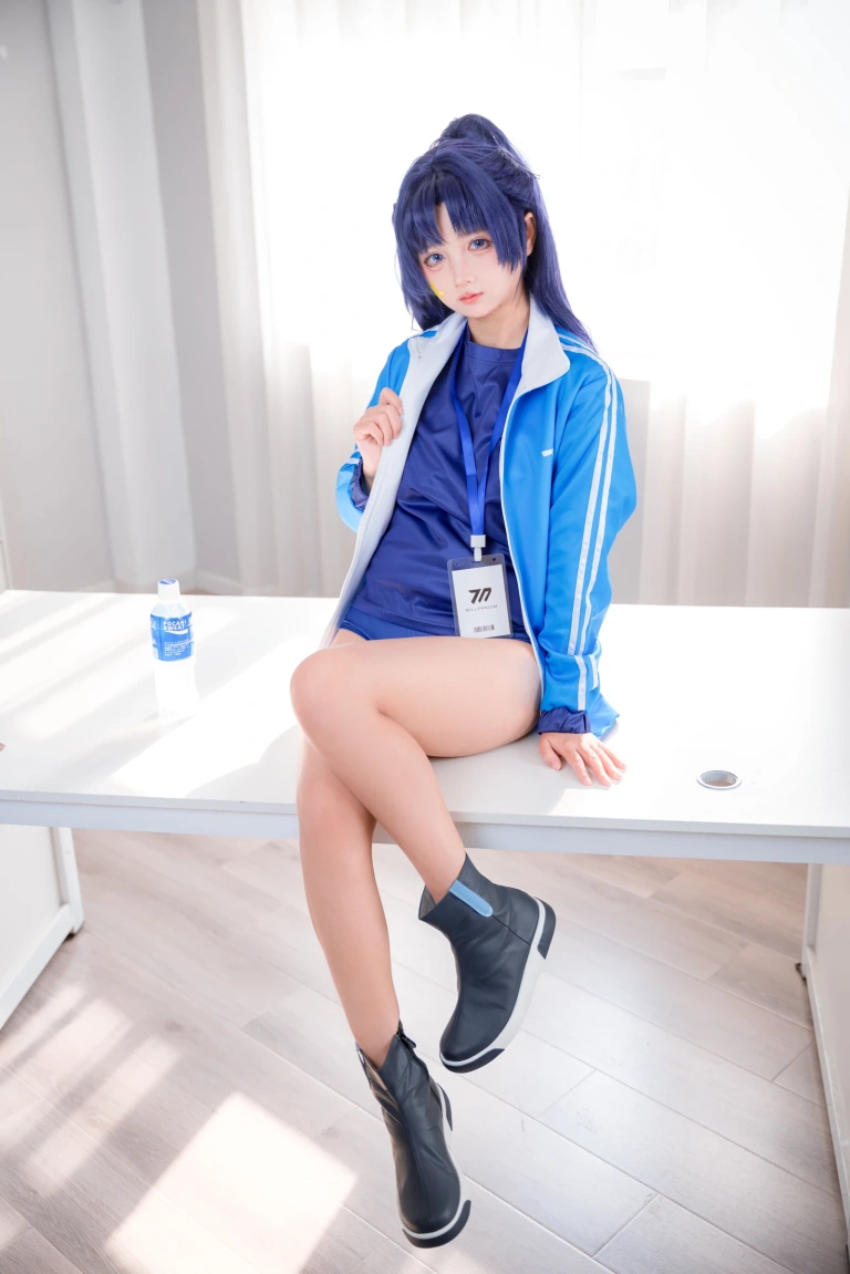 喜欢爱理吗《蔚蓝档案 早濑优香体操服》主题写真：75张全套美图