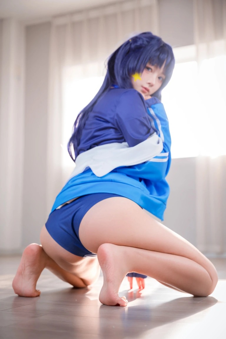 喜欢爱理吗《蔚蓝档案 早濑优香体操服》主题写真：75张全套美图