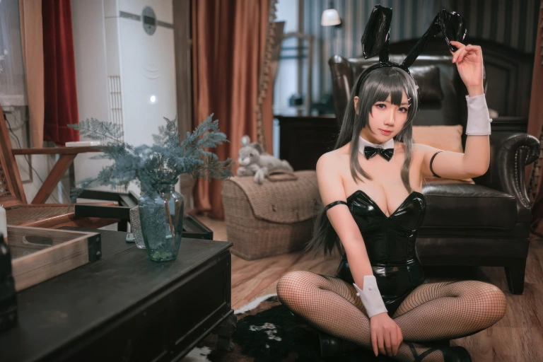 是本末末《樱岛麻衣兔女郎》主题写真：11张全套美图