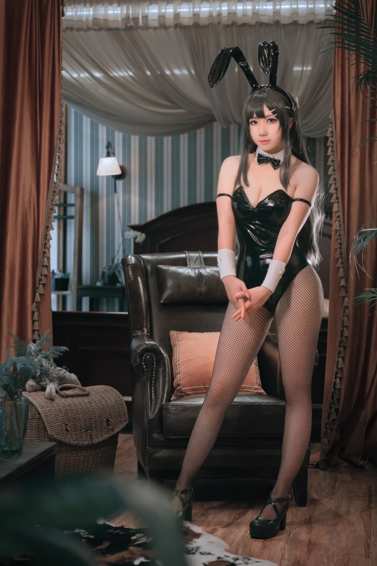 是本末末《樱岛麻衣兔女郎》主题写真：11张全套美图