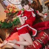 河豚抚子《圣诞小甜甜》主题写真：24张全套美图