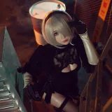 叉子宝宝《2B 尼尔机械纪元》主题写真：19张全套美图