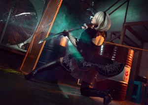 叉子宝宝《2B 尼尔机械纪元》主题写真：19张全套美图