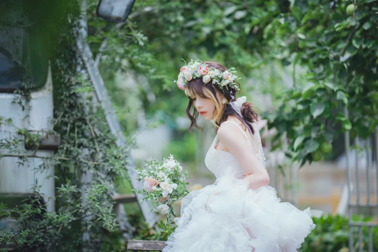 清青琴玖《花嫁浪漫》主题写真：31张全套美图