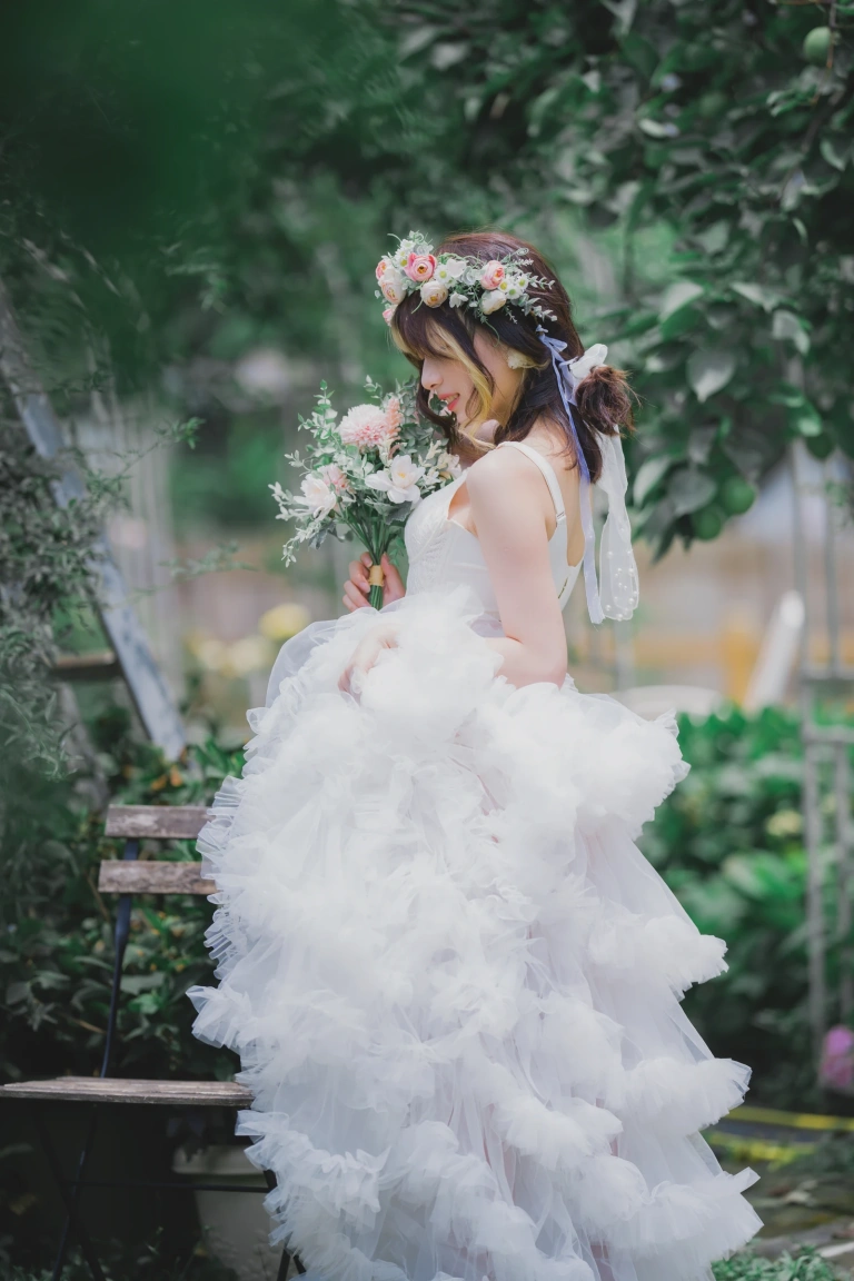 清青琴玖《花嫁浪漫》主题写真：31张全套美图