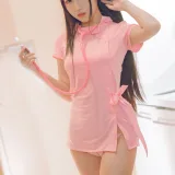 不呆猫《粉色护士》主题写真：42张全套美图