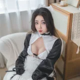 杏仁曲奇《女仆约定时间》主题写真：48张全套美图