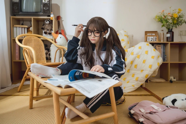 神沢永莉《家庭作业》主题写真：73张全套美图