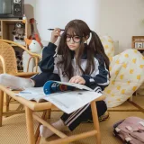 神沢永莉《家庭作业》主题写真：73张全套美图