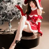 花铃《圣诞魔女》主题写真：81张全套美图