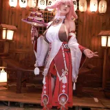 桜满三时《原神 八重神子》主题写真：89张全套美图