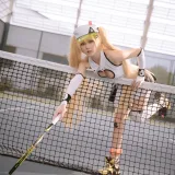阿包也是兔娘《贝奇网球服》主题写真：21张全套美图