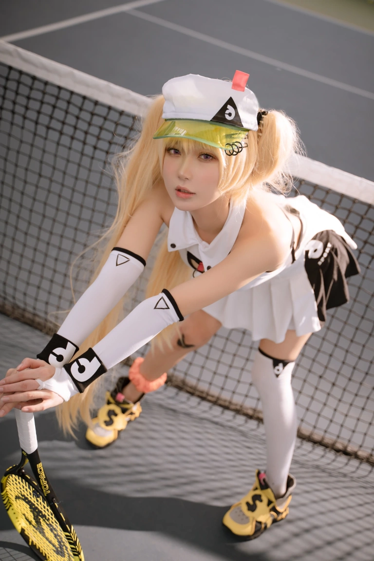 阿包也是兔娘《贝奇网球服》主题写真：21张全套美图