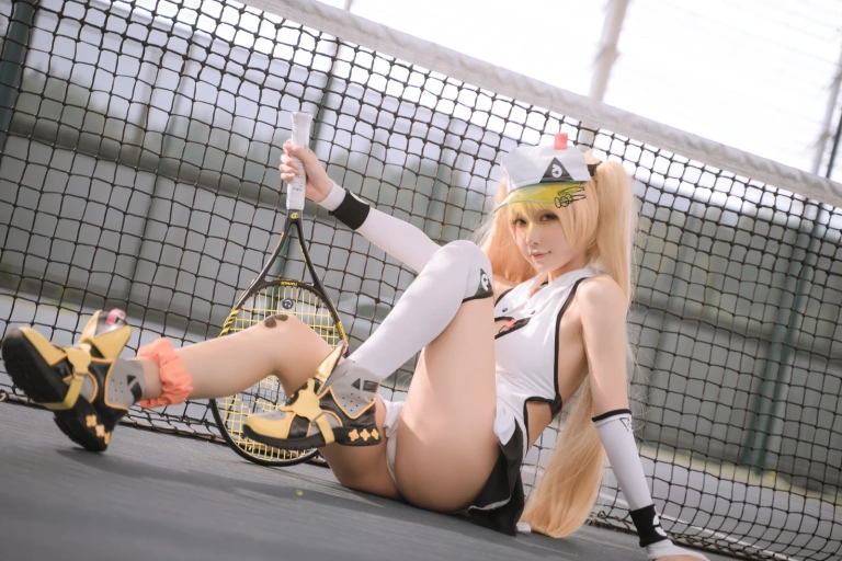 阿包也是兔娘《贝奇网球服》主题写真：21张全套美图
