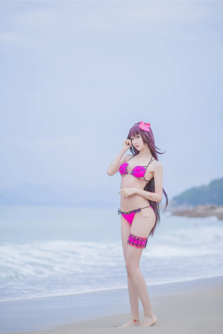 木棉棉《泳装斯卡哈》主题写真：21张全套美图