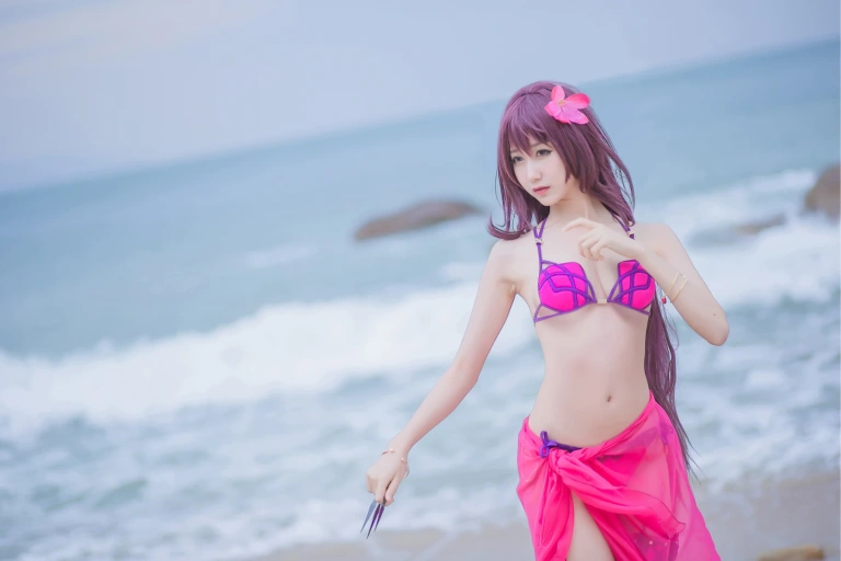 木棉棉《泳装斯卡哈》主题写真：21张全套美图