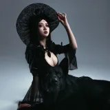 瓦斯塔亚小龙虾《魔女莉莉丝》主题写真：22张全套美图