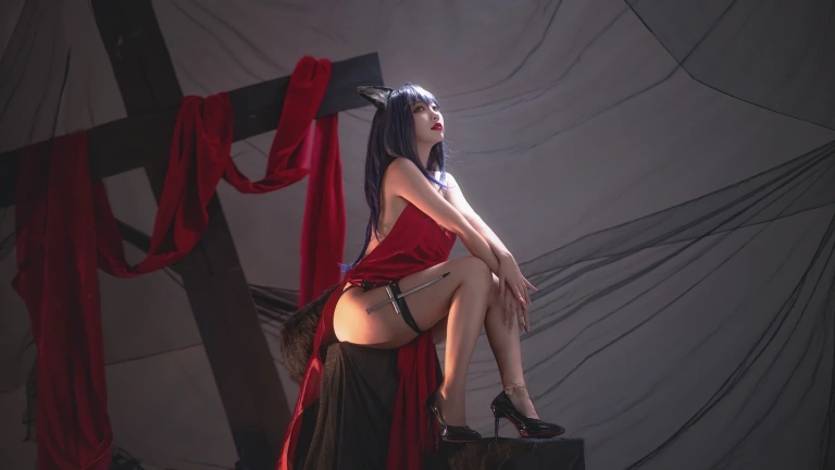 宮本桜《德克萨斯同人礼服》主题写真：23张全套美图