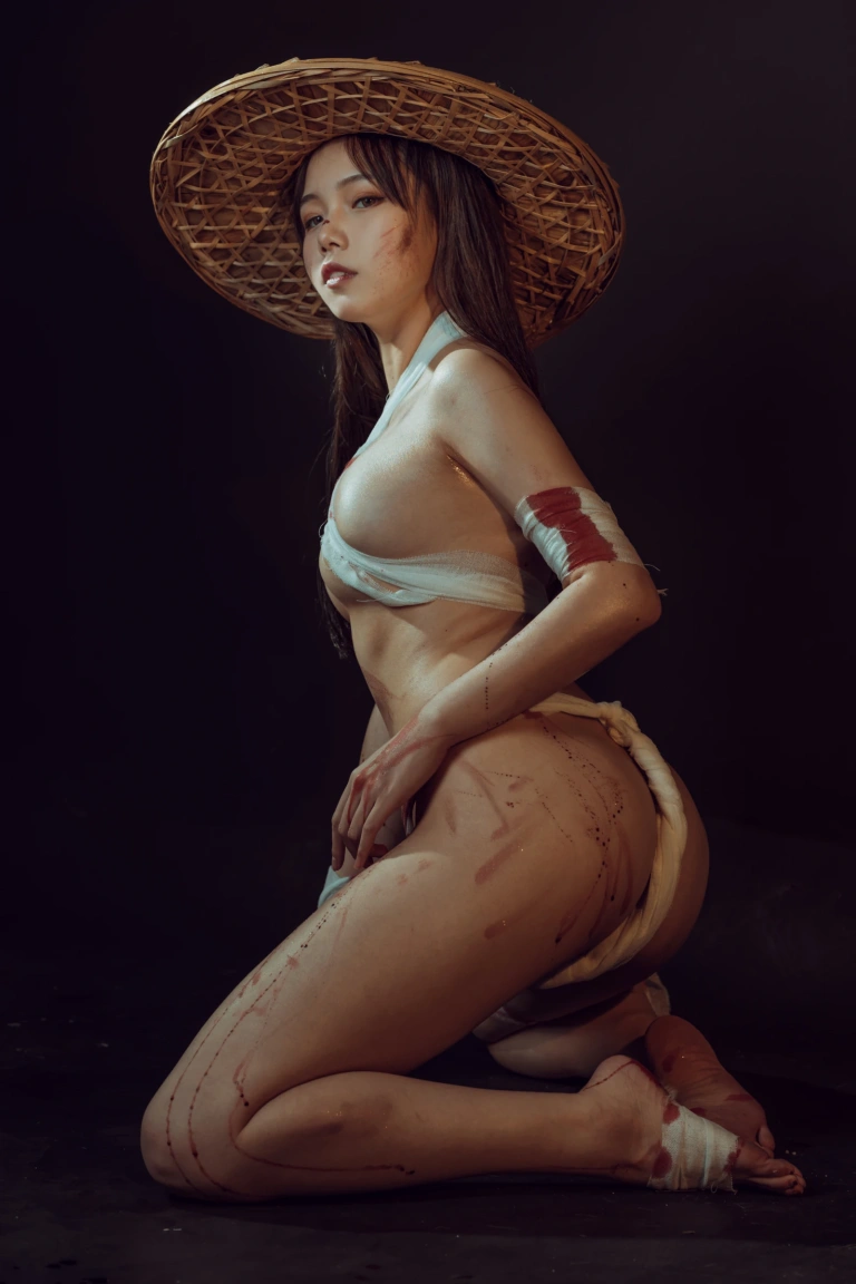 七月喵子《杀手》主题写真：30张全套美图