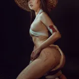 七月喵子《杀手》主题写真：30张全套美图