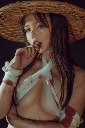 七月喵子《杀手》主题写真：30张全套美图