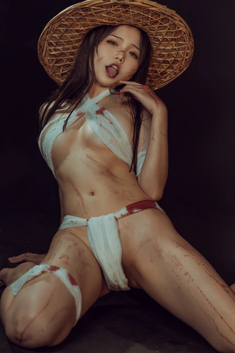 七月喵子《杀手》主题写真：30张全套美图