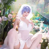 星黛鹿鹿《新世纪福音战士 绫波丽花嫁》主题写真：53张全套美图