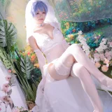 星黛鹿鹿《新世纪福音战士 绫波丽花嫁》主题写真：53张全套美图