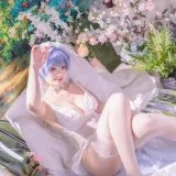 星黛鹿鹿《新世纪福音战士 绫波丽花嫁》主题写真：53张全套美图