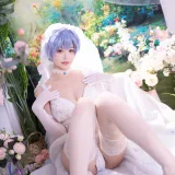 星黛鹿鹿《新世纪福音战士 绫波丽花嫁》主题写真：53张全套美图
