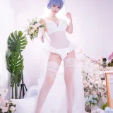 星黛鹿鹿《新世纪福音战士 绫波丽花嫁》主题写真：53张全套美图