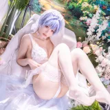 星黛鹿鹿《新世纪福音战士 绫波丽花嫁》主题写真：53张全套美图