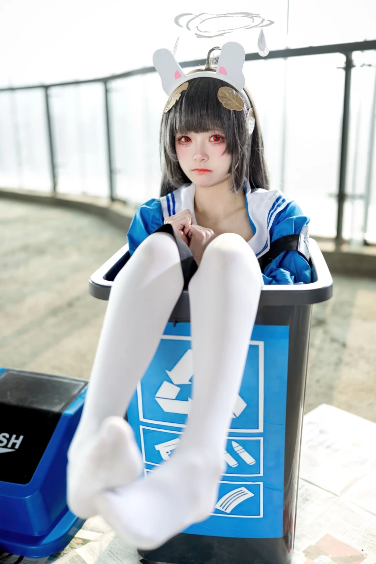 九柒喵《蔚蓝档案 霞沢美游》主题写真：55张全套美图