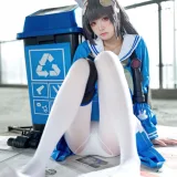 九柒喵《蔚蓝档案 霞沢美游》主题写真：55张全套美图