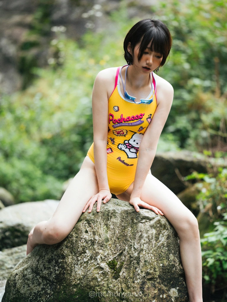 雫しずく《夏の小川》主题写真：72张全套美图