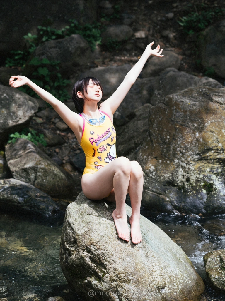 雫しずく《夏の小川》主题写真：72张全套美图