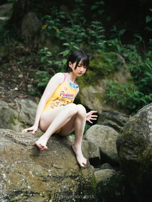雫しずく《夏の小川》主题写真：72张全套美图