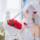 日奈娇(椎名莜)《少女前线 G36C 花嫁》主题写真：40张全套美图
